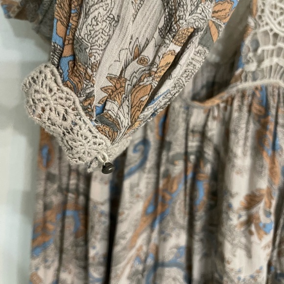 Free People | Sweet Thing Slip Tea Tunic Dress Boho Gypsy Vibes Size S - Picture 7 of 9